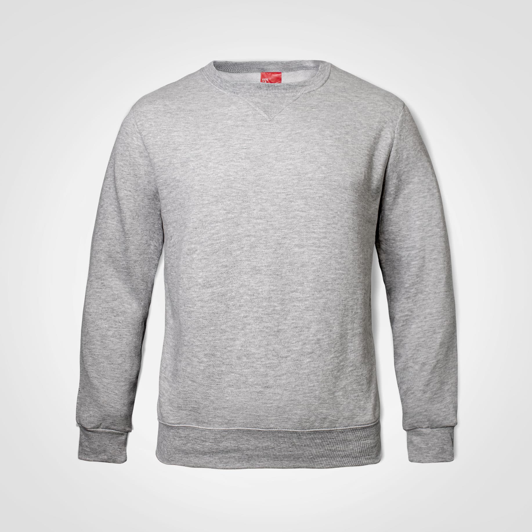 Kids Basic Sweaters - Grey melange 9/10 yrs